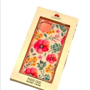 LMNT White Floral IPhone 11 Pro Max Case NWT